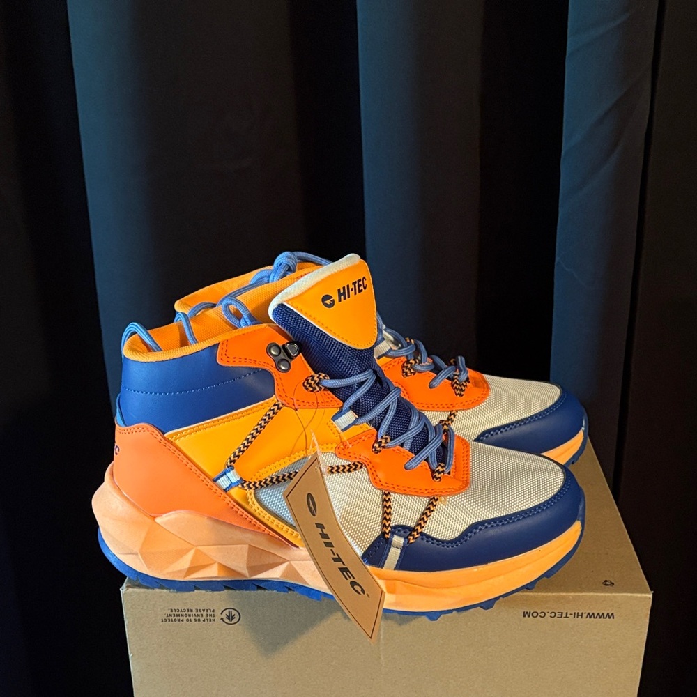 Hi-Tec Vibrant Orange and Blue Athletic Shoes